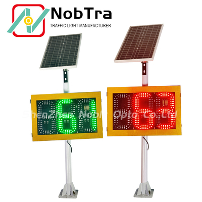 Phone APP Controlled Green Energy Driven Speed Limit Signs with 585 LEDs