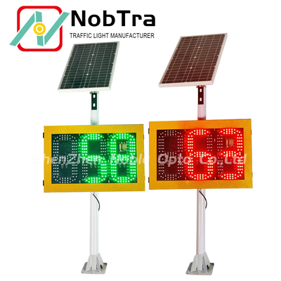 Phone APP Controlled Green Energy Driven Speed Limit Signs with 585 LEDs