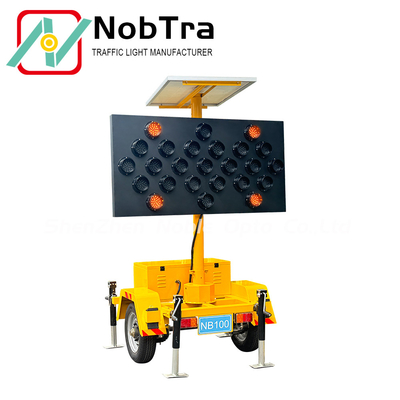 LED Arrow Traffic Control Board for Construction Zone with Portable Trailer