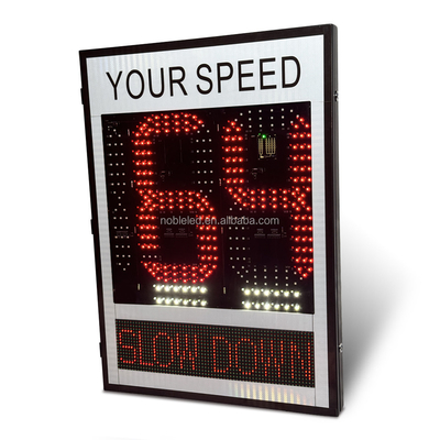 Radar Speed limit Sign with Green Red Colors Radar Detection Distance With 200 Meters for Safe Drive