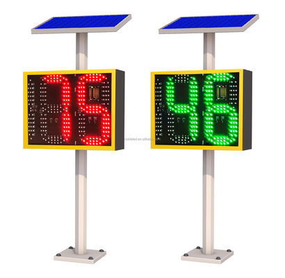 Speed Radar Traffic Sign Price 2 Color red and green speed limit sign with integrated radar,visible distance above 300 meter on sale