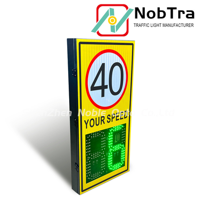 Suggestion install height 2.5-4 Meters -40°C To 60°C Digital Speed Limit Signs with Visibility Range More Than 300 Meters