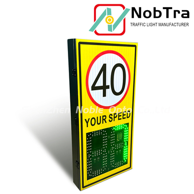 Suggestion install height 2.5-4 Meters -40°C To 60°C Digital Speed Limit Signs with Visibility Range More Than 300 Meters