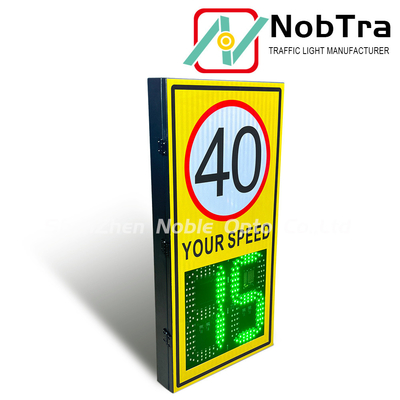 Red Green Display Digital Speed Limit Signs with 200 Meters Radar Detection Distance 12watt 15watt Power Consumption