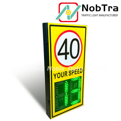 Traffic Sign Installation Digital Speed Limit Signs with Mounting Brackets and 1 Years