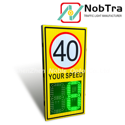 200 Meters Radar Detection Distance Digital Speed Limit Signs with 1 Year and More Than 300 Meters Visibility Range
