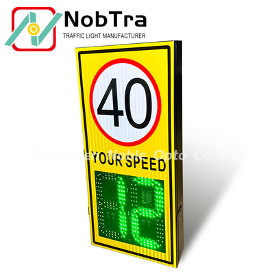 Detection Range Up To 150 Meters for Road Speed Monitoring Speed Aware Radar Speed Signs NBP10-L4-P