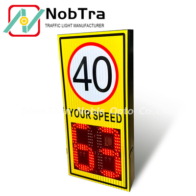 IP54 Waterproof Level 2 Color Speed Limit Signs 12watt Red and 15watt Green for Industrial Applications
