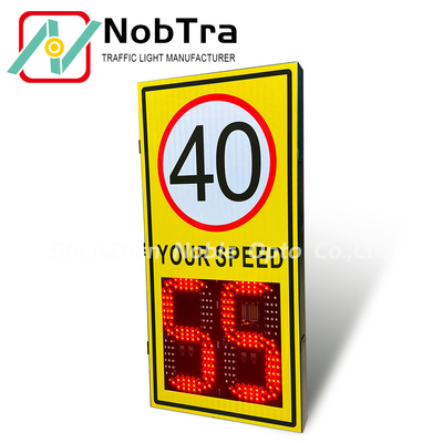 IP54 Waterproof Level 2 Color Speed Limit Signs 12watt Red and 15watt Green for Industrial Applications