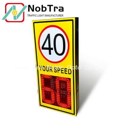 Suggestion install height 2.5-4 Meters -40°C To 60°C Digital Speed Limit Signs with Visibility Range More Than 300 Meters