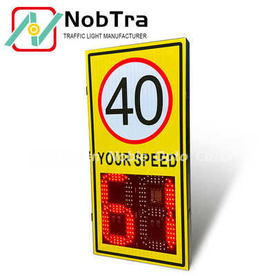 Detection Range Up To 150 Meters for Road Speed Monitoring Speed Aware Radar Speed Signs NBP10-L4-P