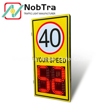 LED Two Digits Speed Sign With Integrated Radar Using 24.125GHZ Frequency For Precise Speed Measurement And Enhanced Road Safety