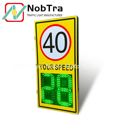 Solar Powered Radar Sign with Temperature Display