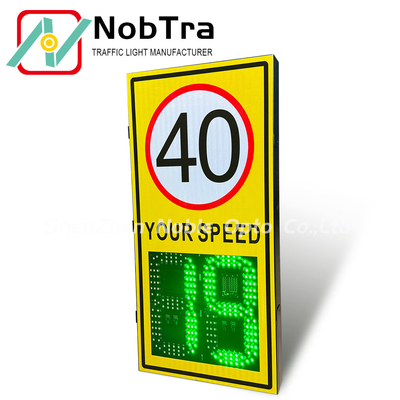 Solar Powered Radar Sign with Temperature Display
