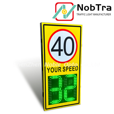 IP54 Weatherproof Solar Powered Radar Speed Signs with Weatherproof Design and LED Display