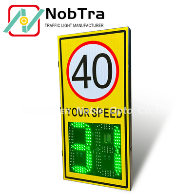 IP54 Weatherproof Solar Powered Radar Speed Signs with Weatherproof Design and LED Display