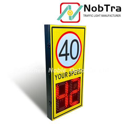 Sun-Powered Speed Detection Displays Solar 12VDC Or Mains Power 220VAC Suitable for 40-60 Degree Celsius Environments