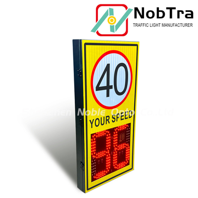 Sun-Powered Speed Detection Displays Solar 12VDC Or Mains Power 220VAC Suitable for 40-60 Degree Celsius Environments