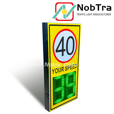 IP 54 Radar Feedback Speed Limit Sign Traffic Detector with Solar and AC Power