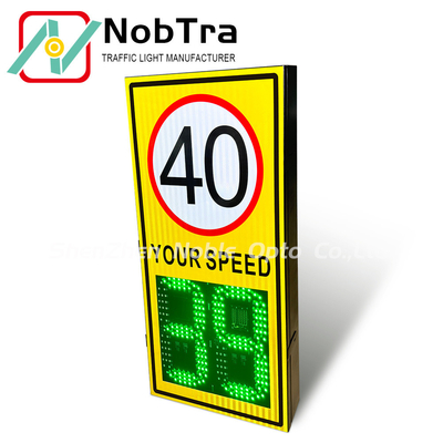 IP 54 Radar Feedback Speed Limit Sign Traffic Detector with Solar and AC Power
