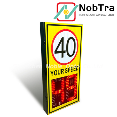 IP54 Weatherproof Solar Powered Radar Speed Signs with Weatherproof Design and LED Display