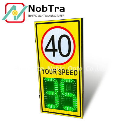 Solar Powered LED Radar Speed Limit Sign with Lithium Battery and IP54 Rating