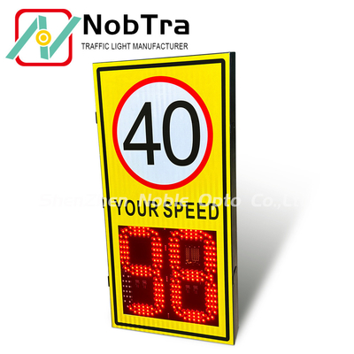 Traffic Sign Installation Digital Speed Limit Signs with Mounting Brackets and 1 Years