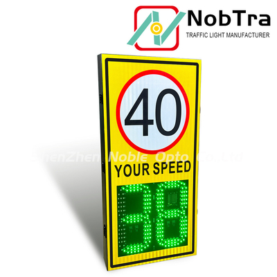 Solar Powered LED Radar Speed Sign with Variable Speed Limit Detection