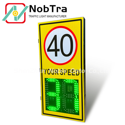Solar Powered LED Radar Speed Sign with Variable Speed Limit Detection
