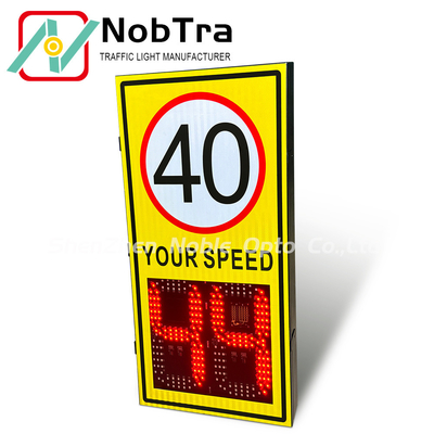 IP 54 Radar Feedback Speed Limit Sign Traffic Detector with Solar and AC Power