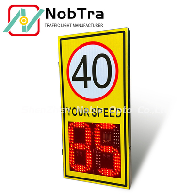 Solar Powered Radar Sign with Temperature Display