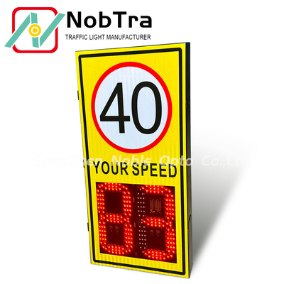 Solar Powered LED Radar Speed Sign with Variable Speed Limit Detection