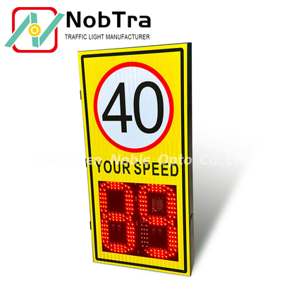 Solar Powered LED Radar Speed Sign with Variable Speed Limit Detection