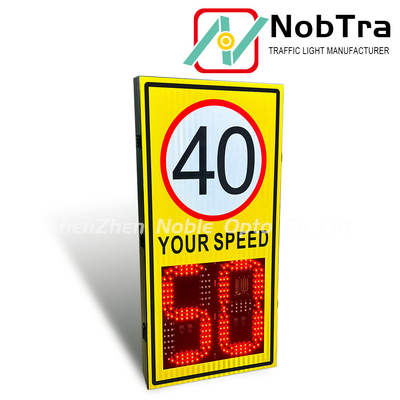 Solar Powered Radar Sign with Temperature Display