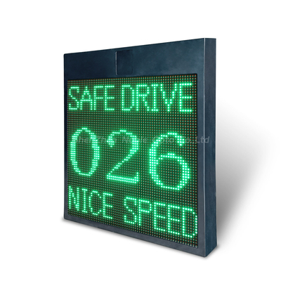 Pole Mount Solar Powered Radar Speed Signs for Quick and Easy Installation Display Color Red And Green