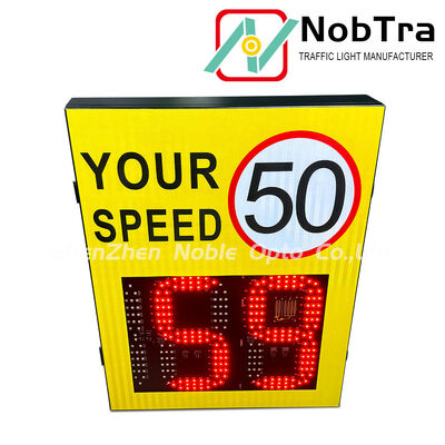 40°C To 60°C Digital Speed Limit Signs Visibility Range More Than 300 Meters Traffic Sign Suitable for Urban and Highway