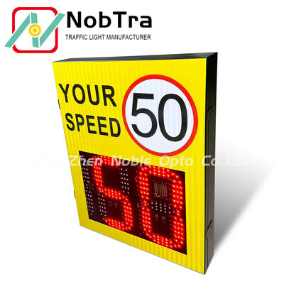 2.5 to 4 Meters Install Height Digital Speed Limit Signs With Mounting Brackets Radar Detection Distance 200 Meters Ideal For Traffic Control