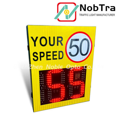 2.5 to 4 Meters Install Height Digital Speed Limit Signs With Mounting Brackets Radar Detection Distance 200 Meters Ideal For Traffic Control