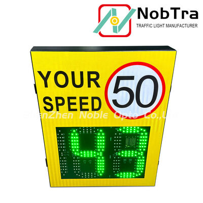 40°C To 60°C Digital Speed Limit Signs Visibility Range More Than 300 Meters Traffic Sign Suitable for Urban and Highway