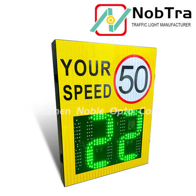 2.5 to 4 Meters Install Height Digital Speed Limit Signs With Mounting Brackets Radar Detection Distance 200 Meters Ideal For Traffic Control