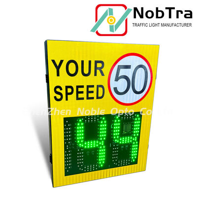 Integrated Radar Digital Speed Limit Signs Designed for Extreme Temperatures Minus 40 to 60 Degrees Celsius With One Year