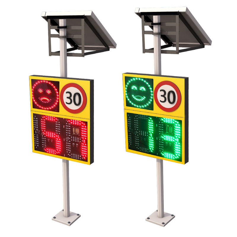 Solar Radar Detective Speed Warning Sign Traffic Flashing Speed Limit Signs