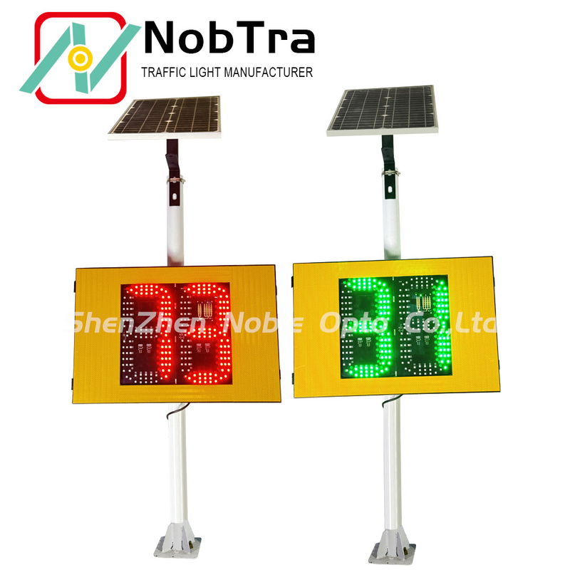 Up To 500 Meters Visibility Range Integrated Radar Solar Traffic Signal