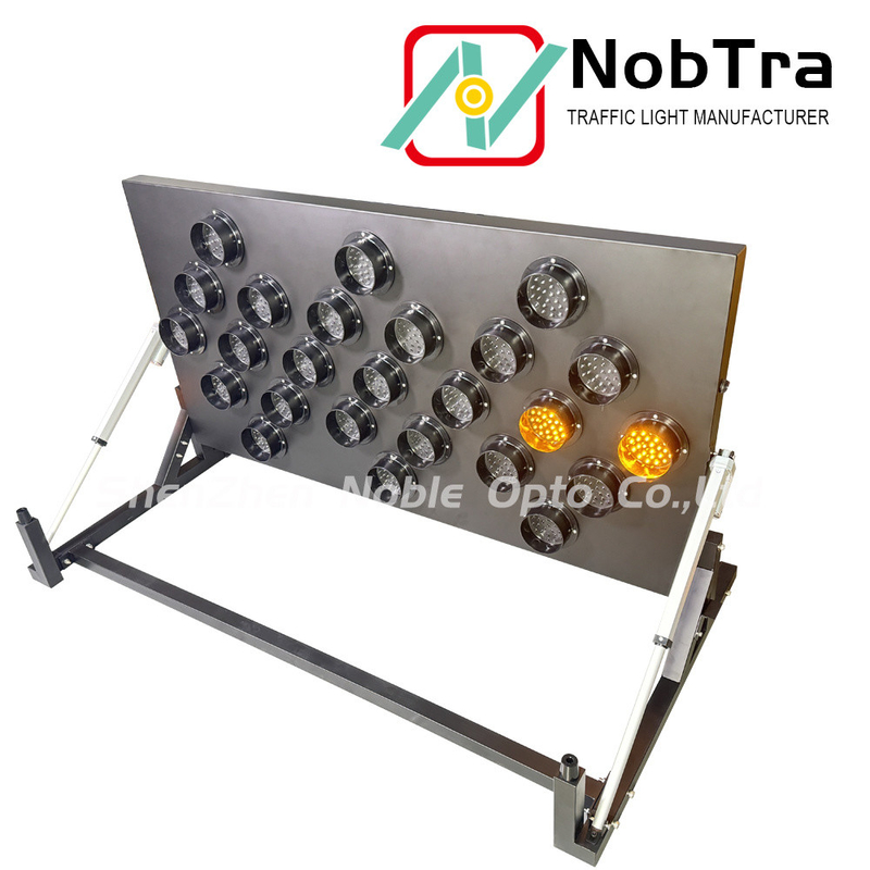 Wireless 25 LED Arrow Board Sign with Sequential Flashing for Iron Applications