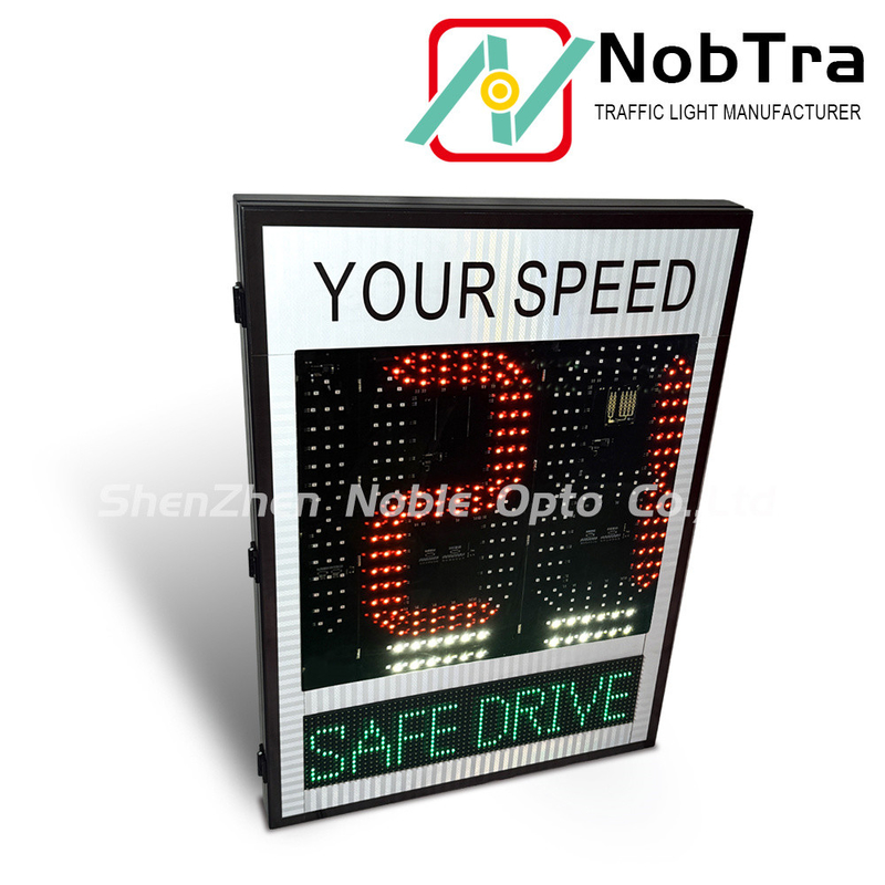 Red And Amber Weather Resistant Traffic Control Slow Down Speed Limit Signs