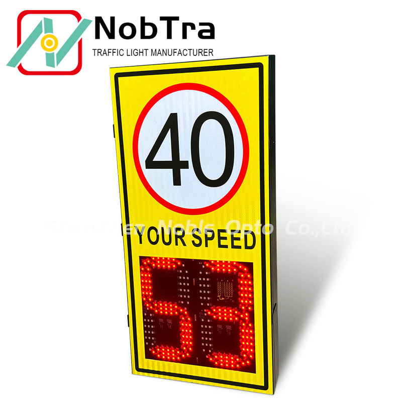 Suggestion install height 2.5-4 Meters -40°C To 60°C Digital Speed Limit Signs with Visibility Range More Than 300 Meters