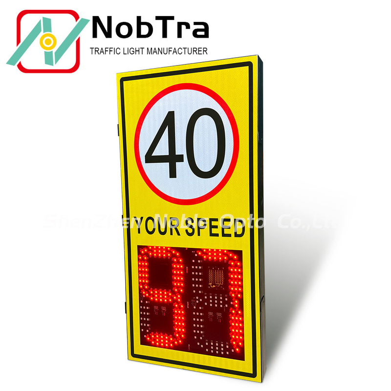 Traffic Sign Installation Digital Speed Limit Signs with Mounting Brackets and 1 Years