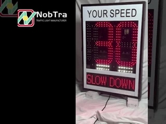 Speed Radar Limit Sign Red Green Warning Speed Sign